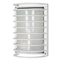 10" - 1 Light - 60W Max Semi Gloss White Finish Clear Ribbed Glass Nuvo Lighting