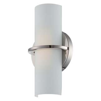 11.5" - LED - 3000K 10 Watt - 800 Lumens Polished Nickel Finish Etched Opal Glass Nuvo Lighting