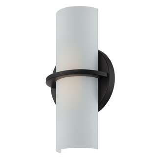 11.5" - LED - 3000K 10 Watt - 800 Lumens Aged Bronze Finish Etched Opal Glass Nuvo Lighting
