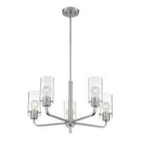 24&quot; - 5 Light - 60W Max Brushed Nickel Finish Clear Glass Nuvo Lighting