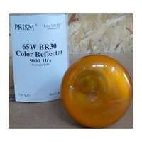 65 Watt BR30 - Spot Incandescent - 5,000 Hours 130V - Amber Finish Halco