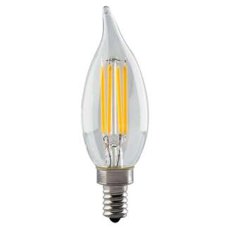 4.5 Watt - Candelabra Base 2700K - CA11 Filament LED 90 CRI - Clear - Dimmable Satco Lighting