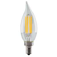 4.5 Watt - Candelabra Base 2700K - CA11 Filament LED 90 CRI - Clear - Dimmable Satco Lighting