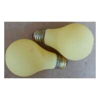 53 Watt - Yellow A19 - Krypton Filled 8-10,000 Hours Incandescent - 2 Pack Hytron