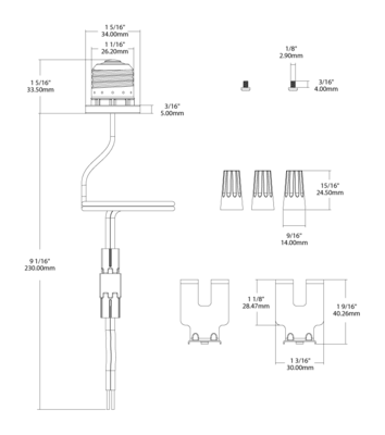 DSKFA4/PIR/ACC Dimensions