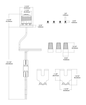 DSKFA6/PIR/ACC Dimensions
