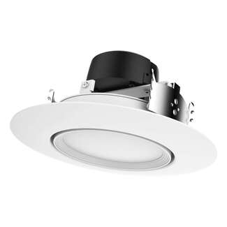 12 Watt - 800 Lumens 5"/6" - LED - 3000K Dimmable - 90&amp;deg; Beam Gimbaled - Retrofit Satco Lighting