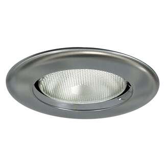 Nora Lighting 6" BR40/PAR38 Open Metal Trim Silver