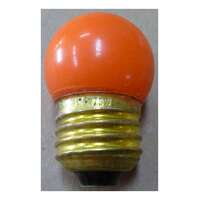 7.5 Watt - S11 Ceramic Orange Incandescent Medium Base - 130V Norman Lamps