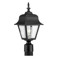 1 Light - 8" Non-Metallic - Black Finish Beveled Acrylic Panels Progress Lighting