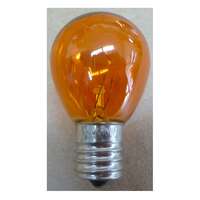 10 Watt - S11 Transparent Orange Incandescent - 5,000 Hour Intermediate Base - 130V ATR Lighting