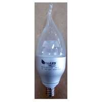 4 Watt - 240 Lumens 3000K - LED - 20,000 Hour CA12 - Dimmable Candelabra Base MaxLite