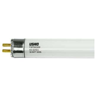 39 Watt - 3,500 Lumens 34" T5 HO - 3000K 85 CRI - 35,000 Hour Fluorescent - ULTRA 5 T5 Ushio