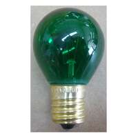 10 Watt - S11 Transparent Green Incandescent - 2,000 Hour Intermediate Base - 130V