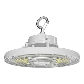 100/120/150W - 120-277V 15,317-22,224 Lumens 3000K-5000K - Wet Rated 0-10V Dimming LED UFO Hi-Bay RAB Lighting