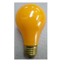 25 Watt - A19 Orange Finish 5,000 Hours - Incandescent Service Guaranteed