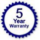 5 Year Warranty (Lamps are 2 Years)