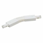 Nora Track Light NT-309W – White – Flexible Connector – Single Circuit – Compatible with Halo Track
