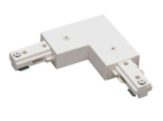 Nora Track Light NT-313W – White – L-Connector – Single Circuit – Compatible with Halo Track