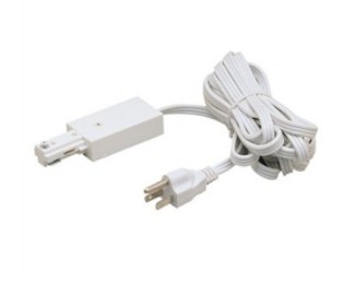 Nora Track Light NT-321W – White – Cord and Plug Set – Single Circuit – Compatible with Halo Track