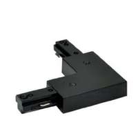 Nora Track Light NT-313B - Black - L-Connector - Single Circuit - Compatible with Halo Track