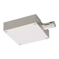 Nora Track Light NT-348B - Black - T-Bar End Feed Current Limiter - Single Circuit - Compatible with Halo Track