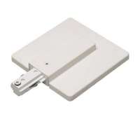 Nora Track Light NT-352S - Silver - Live End Feed with Canopy - Single Circuit - Compatible with Halo Track